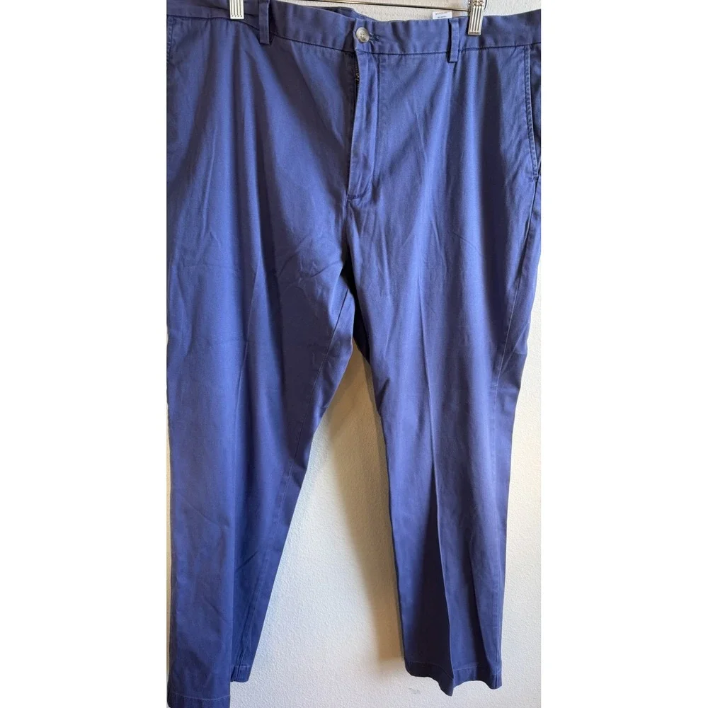 Vineyard Vines Men's 42 Blue Twill Stretch Chino Flat Front